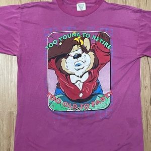 vintage 93 Mr. Bear signal art single stitch